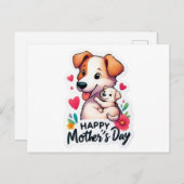 Mama Muttertier Feiertagspostkarte (Vorne/Hinten)