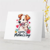 Mama Muttertier Karte (Gelbe Blume)