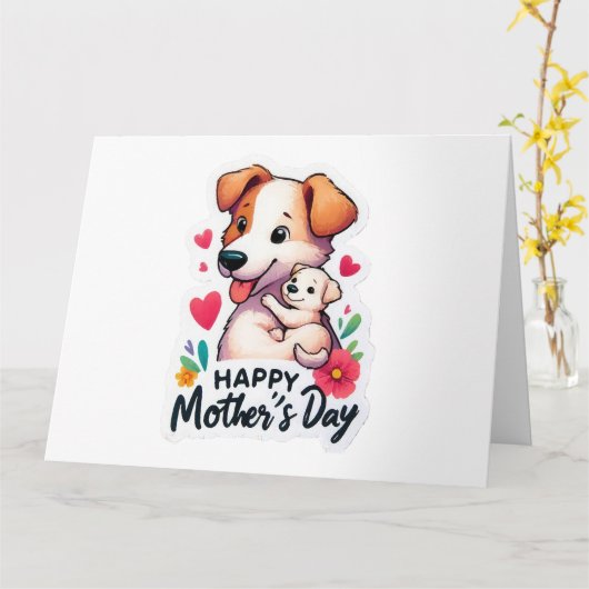 Mama Muttertier Karte (Gelbe Blume)