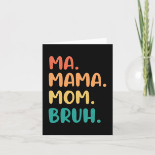 Mama Mutti Bruh Muttertag Lustig Retro Für Mutter Karte