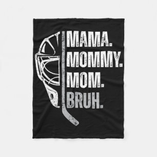 Mama Mutti Mom Bruh Frauen Eishockey Muttertag Fleecedecke