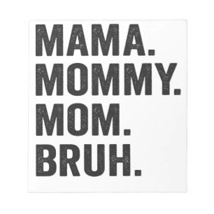 Mama Mutti Mom Bruh Lustiger Muttertag Vintage Notizblock