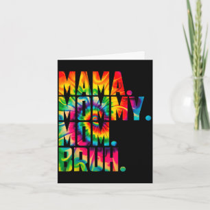 Mama Mutti Mom Bruh Tie Dye lustig vintage Mütter Karte