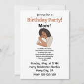 Mama Mutti Mutter Zitat Geburtstag Einladung (Vorderseite)