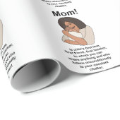 Mama Mutti Mutter Zitat Geburtstag Geschenkpapier (Rolleneckpunkt)