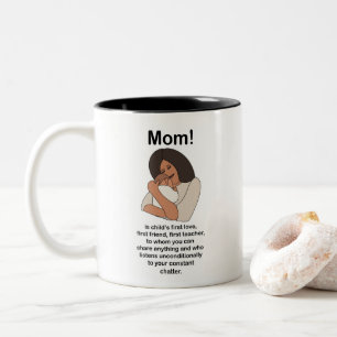 Mama Mutti Mutter Zitat Geburtstag Zweifarbige Tasse