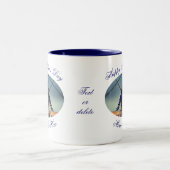 Mama My Held Mother's Day Bluebird Personalisiert Zweifarbige Tasse (Mittel)