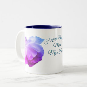 Mama My Hero Birthday White Rose Zweifarbige Tasse