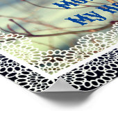 Mama My Hero Bluebird Nature Personalisiert Poster (Ecke)