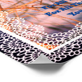 Mama My Hero Cedar Waxwing Nature Personalisiert Poster (Ecke)