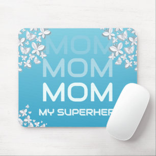 MAMA My Superhero Blue Mousepad