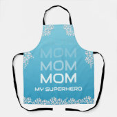 MAMA My Superhero Blue Schürze (Vorderseite)