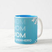 MAMA My Superhero Blue Zweifarbige Tasse (VorderseiteRechts)