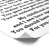 MAMA MY SUPERSTAR POSTER (Ecke)