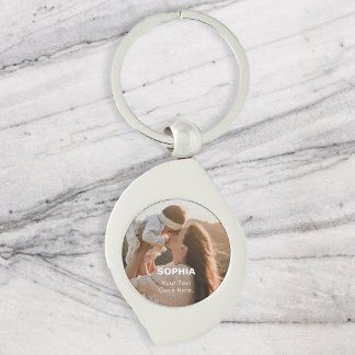 Mama Name Foto Einfach Schlüsselanhänger