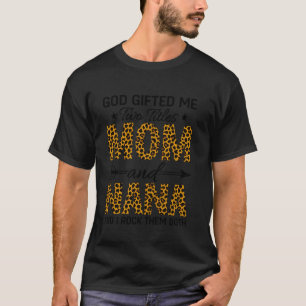 Mama Nana Leoparden-Druck passende Familie Muttert T-Shirt