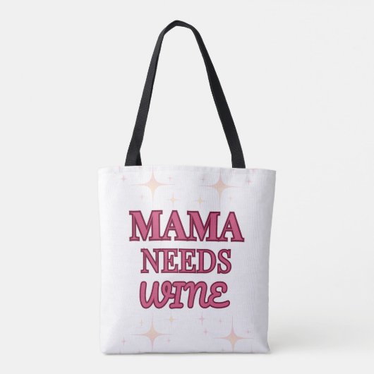 MaMa Needs Wine Tasche (Rückseite)