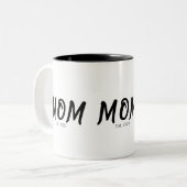 Mama neu gegründet Geschenk Zweifarbige Tasse (Vorderseite Links)