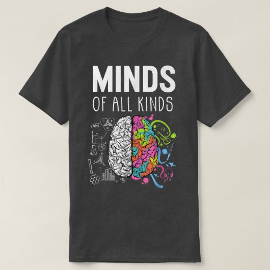 Mama Neurodiversity Gehirn ADHD Autismus Bewusstse T-Shirt (Design vorne)
