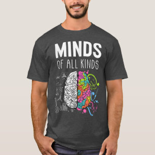 Mama Neurodiversity Gehirn ADHD Autismus Bewusstse T-Shirt