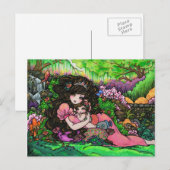Mama & New Baby Princess Fantasy Postkarte (Vorne/Hinten)