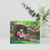 Mama & New Baby Princess Fantasy Postkarte (Stehend Vorderseite)