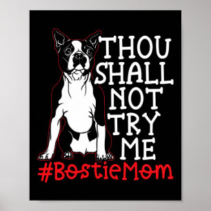 Mama Niedlich Boston Terrier Dog Lover Poster