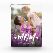 Mama Niedlich Einfaches Elegantes Skript Minimalis Fotoblock (Vorderseite)