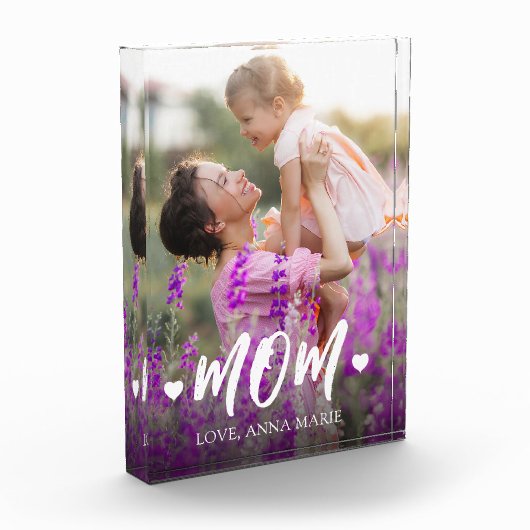 Mama Niedlich Einfaches Elegantes Skript Minimalis Fotoblock (Links)