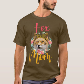 Mama Niedlich für Bow Krawatte Leopard Blume Mütte T-Shirt