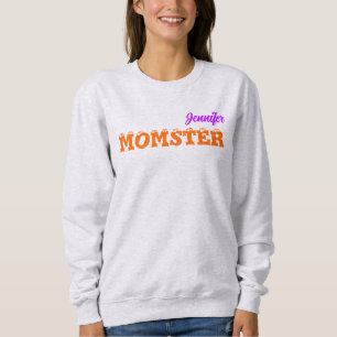 Mama Niedlich Oktober Halloween Momster Ash Sweatshirt