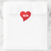 Mama, niedlich runder aufkleber (Tasche)