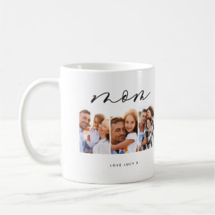Mama niedliche moderne Drehbuch-MultiFoto-Geschenk Kaffeetasse