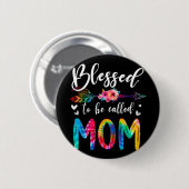 Mama Niedliche Mütter Tag Frauen Kinder Button (Vorne & Hinten)