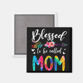 Mama Niedliche Mütter Tag Frauen Kinder Magnet (Vorderseite/Rückseite)