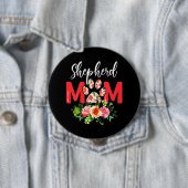 Mama Niedlicher Deutscher Schäferhund Button (Beispiel)