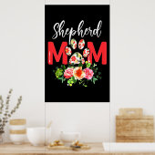 Mama Niedlicher Deutscher Schäferhund Poster (Küche)