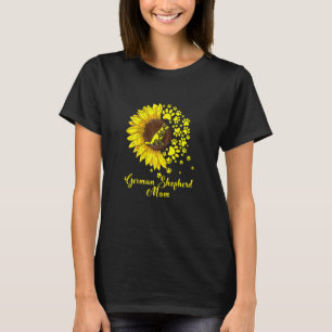 Mama Niedlicher deutscher Schäferhund Sonnenblume  T-Shirt