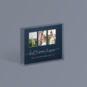 Mama niedliches, modernes Drehbuch-Geschenk für m Fotoblock