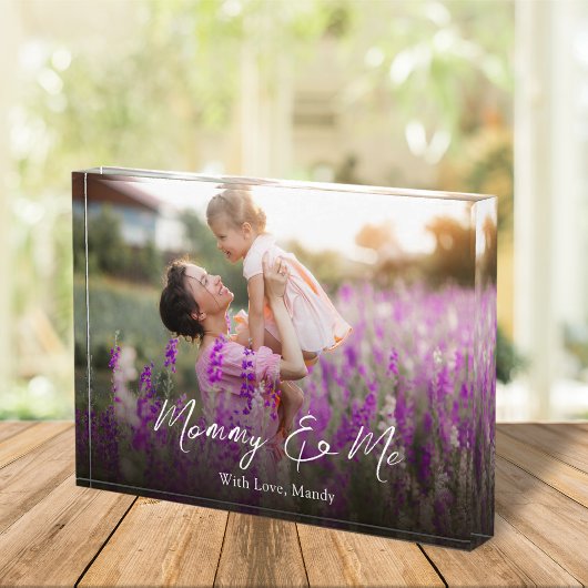 Mama Niedliches Zitat Mommy und Me Script Fotoblock