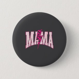 Mama Nk Blitz Checkered Mutter Frauen Muttertag Button