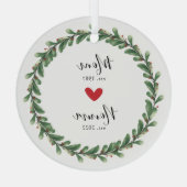 Mama | Nonnenjahr Est. Ornament Aus Glas (Rückseite)