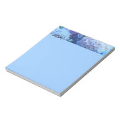 MAMA Notebook Blue Hydrangea Blume Personalisiert Notizblock (Rotiert)