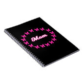 Mama NOTEBOOK mit Niedlich rosa Schmetterlingen Notizblock (Rechte Seite)