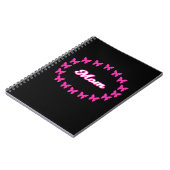 Mama NOTEBOOK mit Niedlich rosa Schmetterlingen Notizblock (Linke Seite)