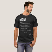 Mama Noun 1 Person, die Mutter Mama anerkennt T-Shirt (Vorne ganz)