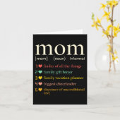 Mama Noun Definition Funny Mama Mütter Tag Karte (Gelbe Blume)