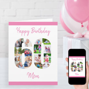 Mama Nummer 60 Foto-Collage Großer 60. Geburtstag Karte