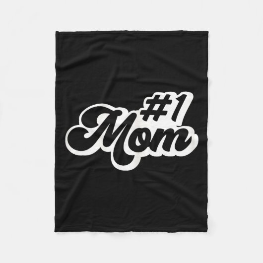 Mama Nummer Eins Muttertag Fleecedecke (Vorderseite)