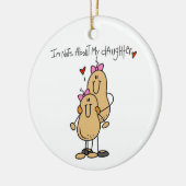 Mama - Nuts über meine Tochter-T - Shirt und Gesch Keramik Ornament (Links)